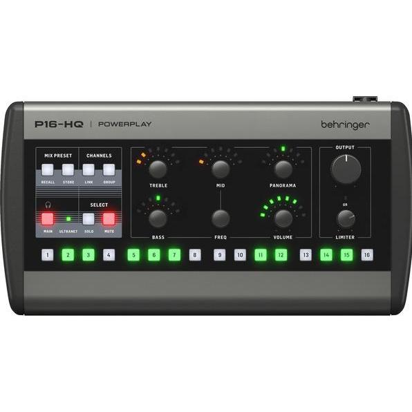 Behringer P16-HQ, Mixer audio, Nero
