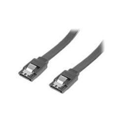 Lanberg CA-SASA-14CU-0030-BK kabel SATA DATA II (6GB/S) F/F 30cm z zatrzaskami metalowymi, czarny, Interne Kabel (PC)