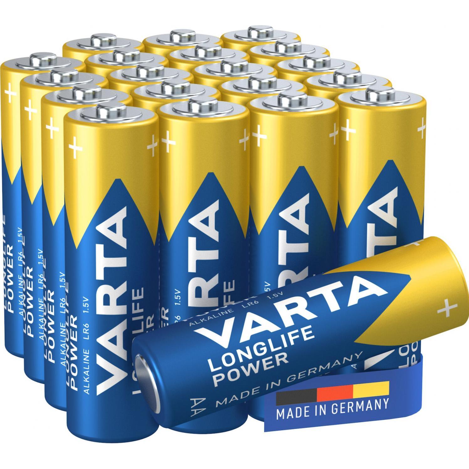 Thumbnail - Varta 1x20 Longlife Power Mignon AA LR 6 04906121720 (20 Stk., Gerätespezifisch, 2960 mAh), Batterien + Akkus