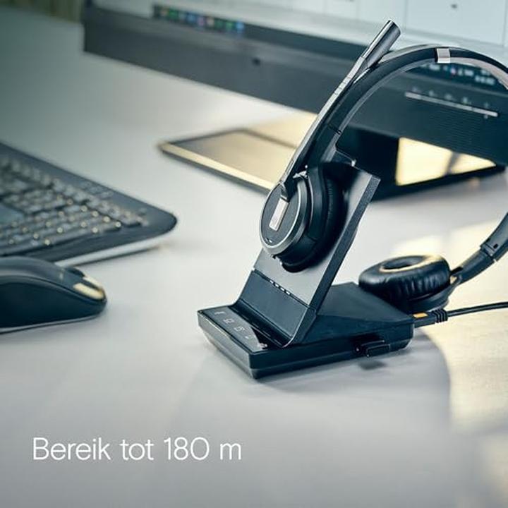 Immagine prodotto EPOS IMPACT SDW 5066 EU/UK/AUS Cuffia DECT GAP stereo per telefono fisso PC e cellulare USB Blu (Senza fili, USB-A)