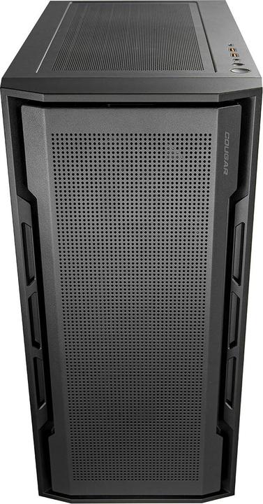 Actual product image Cougar Uniface Black| PC Case | Mid Tower / Mesh Front Panel / 2 x ARGB Fans / TG Left Panel (ATX, Mini-ITX, SSI CEB)
