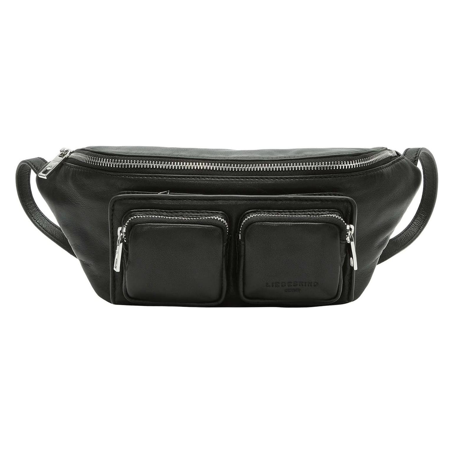 Liebeskind Berlin, Damen, Handtasche, Belt-Bag Gürteltasche Aus Schafsleder, Schwarz