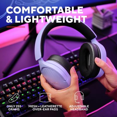 Actual product image Trust Gxt489p Fayzo Headset Purple (Cable)