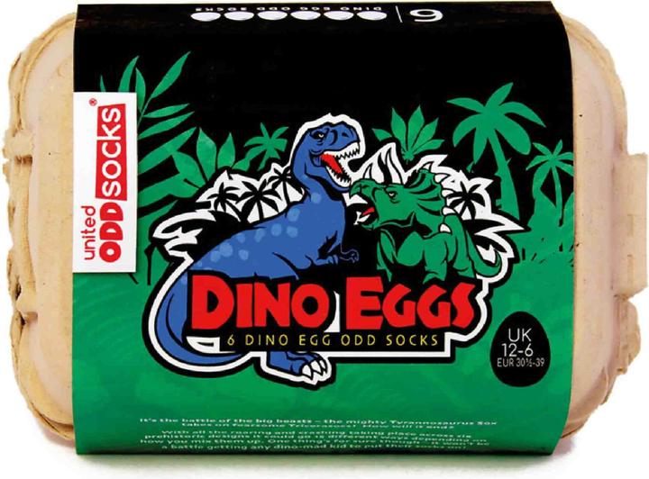 Immagine prodotto United Oddsocks Uova di dinosauro (confezione da 3, 30 - 38)