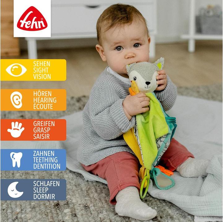Actual product image Fehn Activity Cuddle Cloth Fox Deluxe