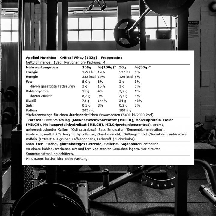 Produktbild Applied Nutririon Critical Whey (132 g, Kaffee)