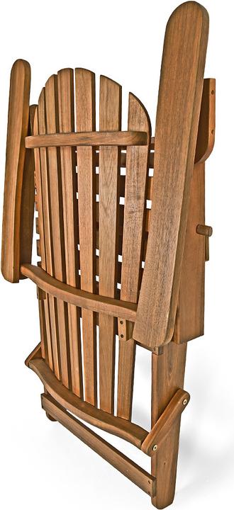 Actual product image Casaria Adirondack sun lounger set of 2 with footrest