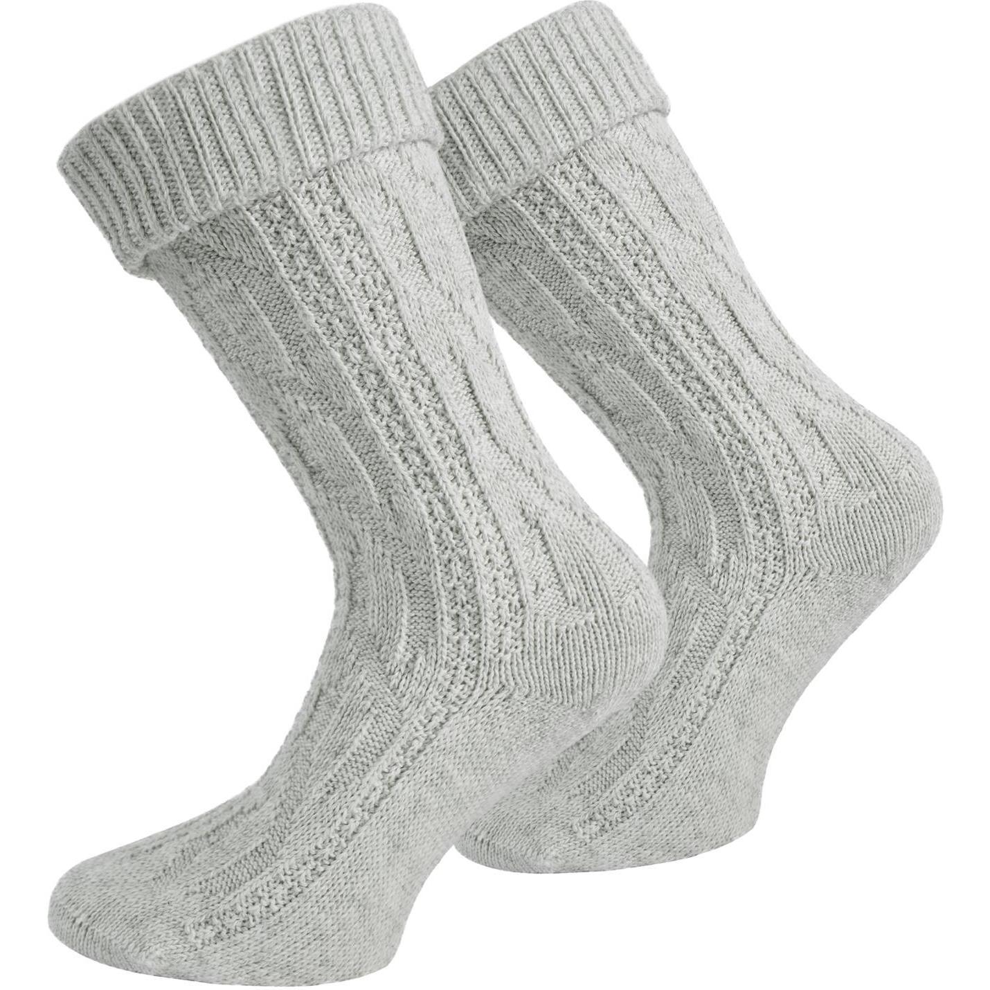 Normani, Unisex, Socken, Trachtensocken, Silber, (Einzelpack, 35 - 38)