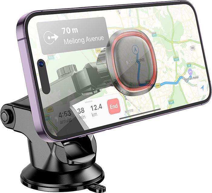 Immagine prodotto Borofone Supporto per auto BH125 Roman magnetico per il parabrezza nero-rosso