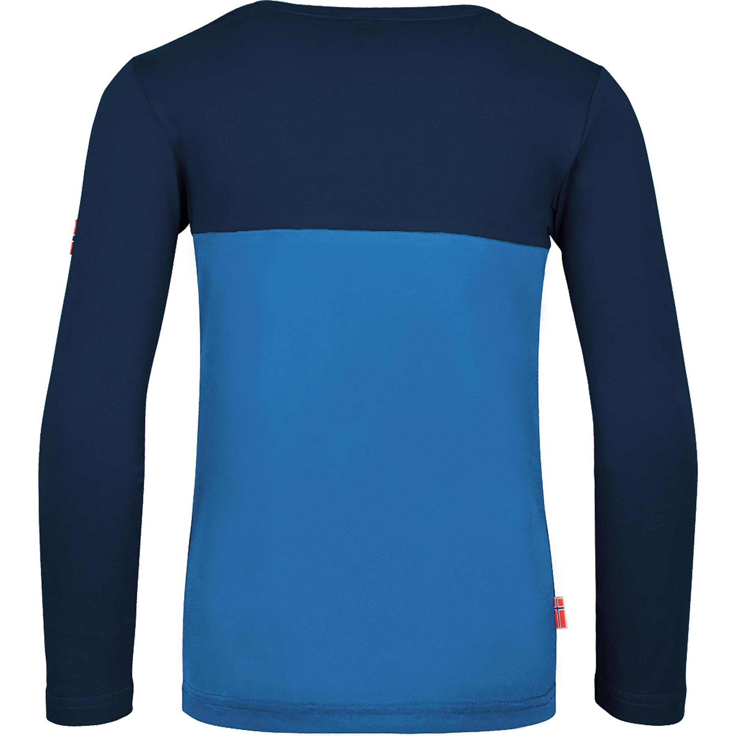 Thumbnail - Trollkids, Unisex, Shirt, Bergen Longsleeve, Blau, (104)