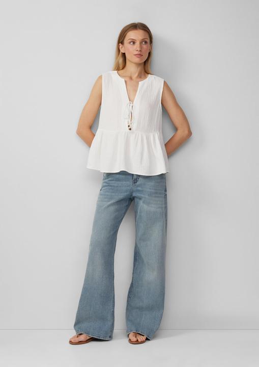 Produktbild s.Oliver Bluse Ärmellose Bluse im Relaxed Fit mit Bindedetail (32)