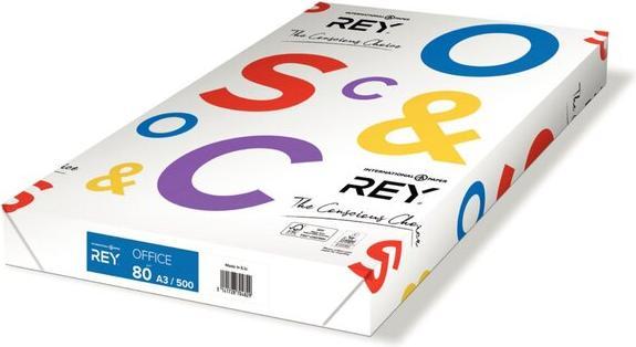 Image du produit Rey Papier à copier Office A3 80g/qm blanc VE=500 feuilles (A3, 500 feuilles, 80 g/m²)