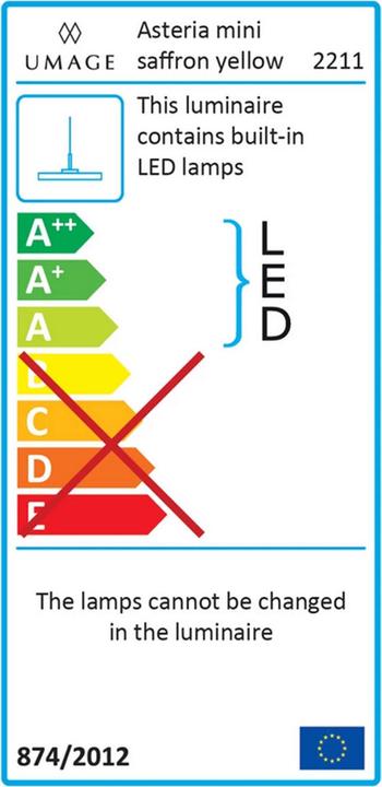 Energy Label Umage Asteria (900 lm)