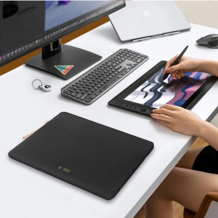 Produktbild Tech-Protect Fleece-Laptoptasche 15-16 - Schwarz (16")