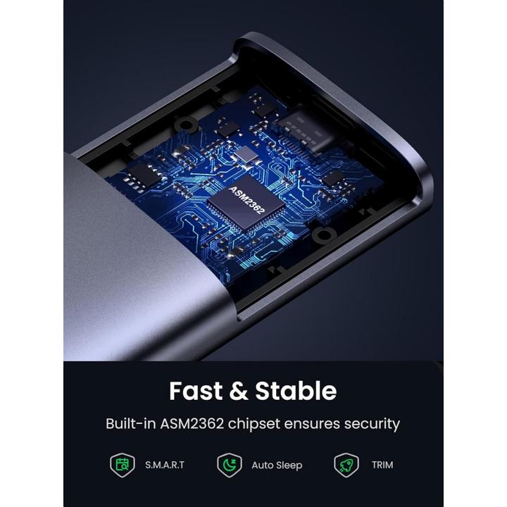 Actual product image Ugreen CM767 M.2 NVMe SSD Enclosure (M.2)