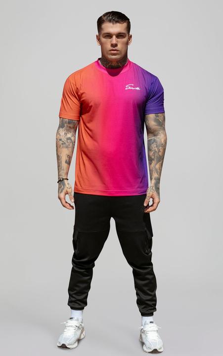 Produktbild Siksilk T-Shirt Script Fade T-Shirt in Pink, Purple (M)