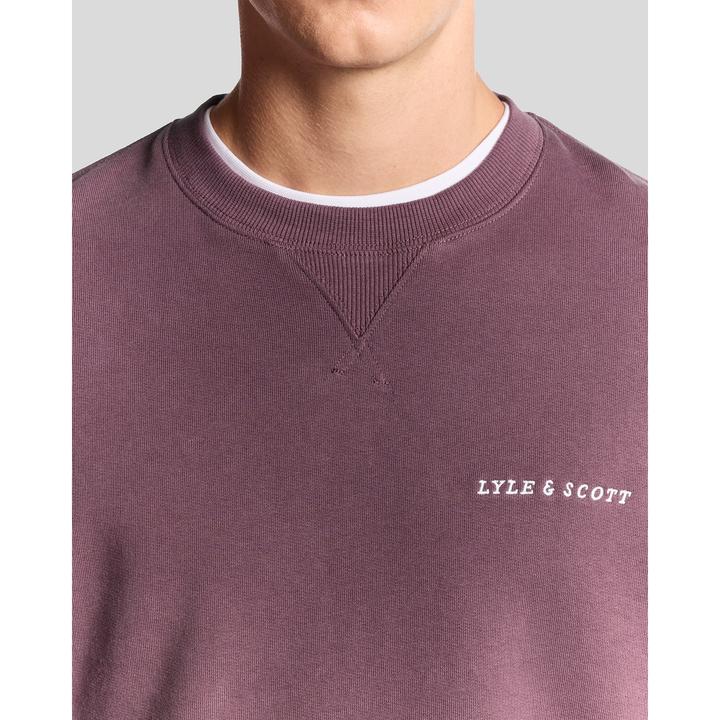 Produktbild Lyle and Scott Sweatshirt mit Pinsel-Schriftzug am Rundhalsausschnitt (M)