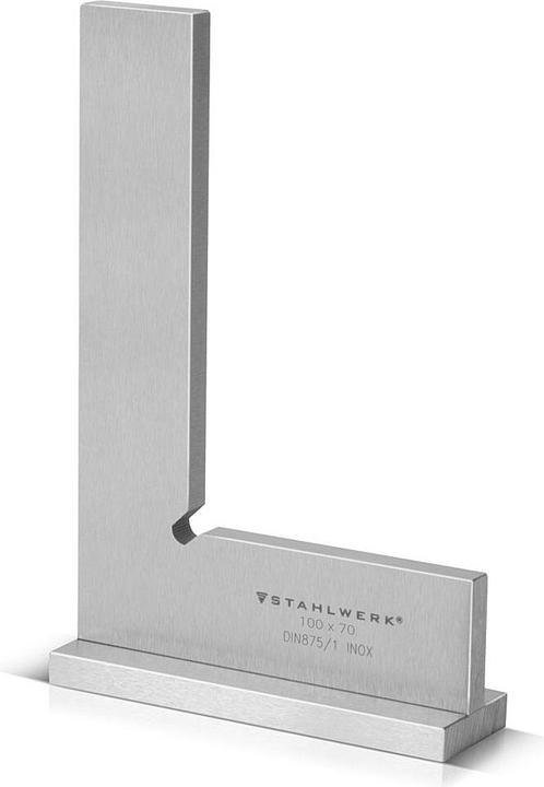 Stahlwerk Stop bracket 90° 100 x 70 mm DIN 875/1 made of stainless steel
