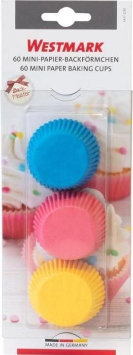 Productafbeelding Westmark 60 mini muffin papieren bakvormpjes, gekleurd