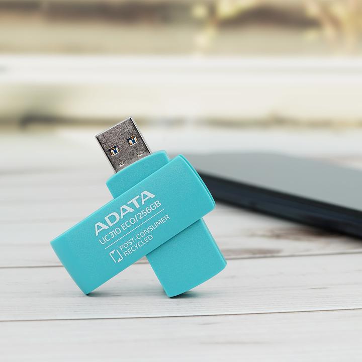 Actual product image Adata UC310 ECO 256 GB (green, USB-A 3.2 Gen 1) (256 GB, USB-A)