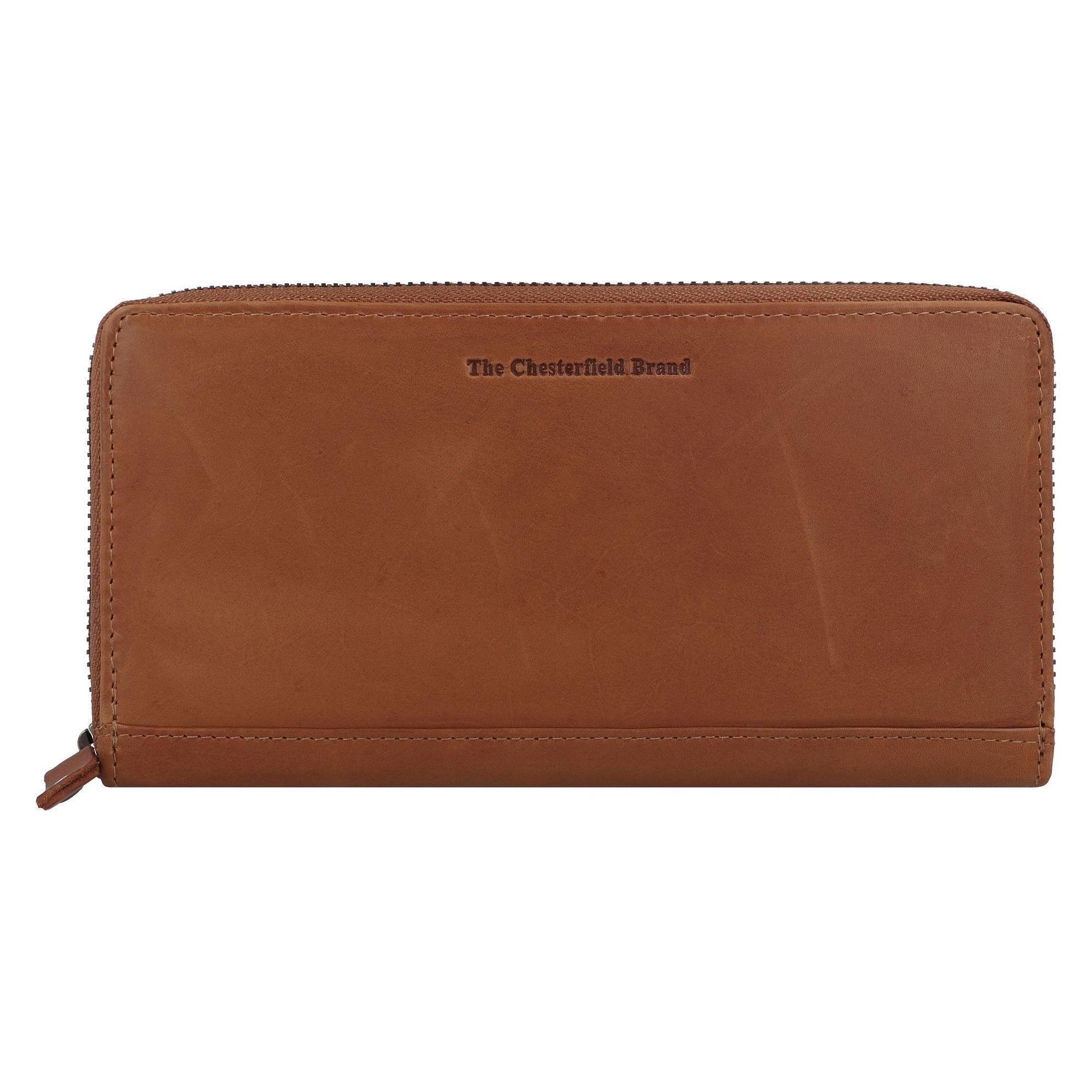 The Chesterfield Brand, Damen, Portemonnaie, Wax Pull Up Geldbörse Rfid Schutz Leder 19 Cm, Braun