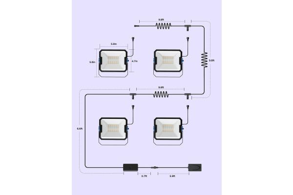 Actual product image Govee Outdoor Flood Lights 2 (1000 lm, IP66)