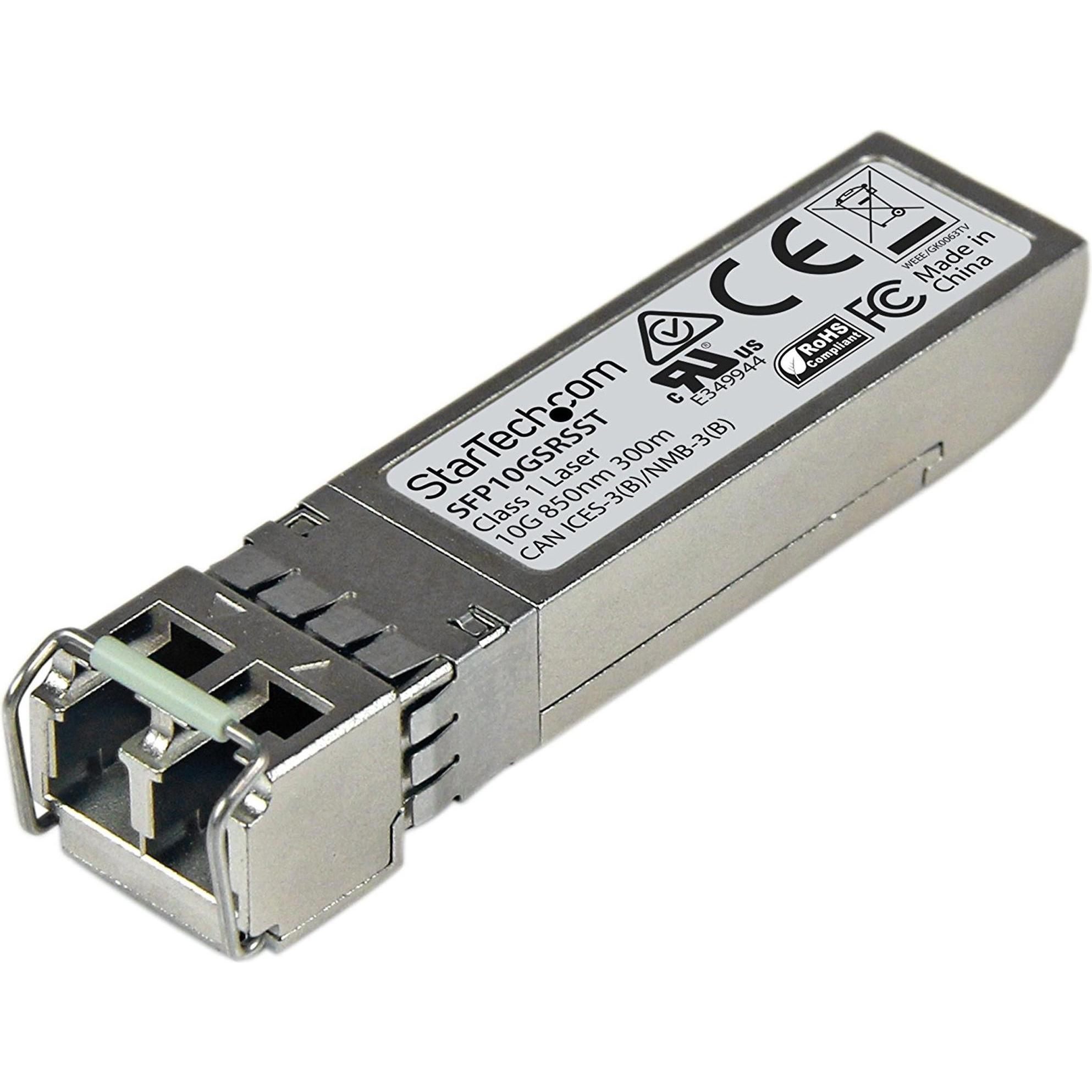 StarTech Cisco SFP-10G-SR-S, Ricetrasmettitore, Argento