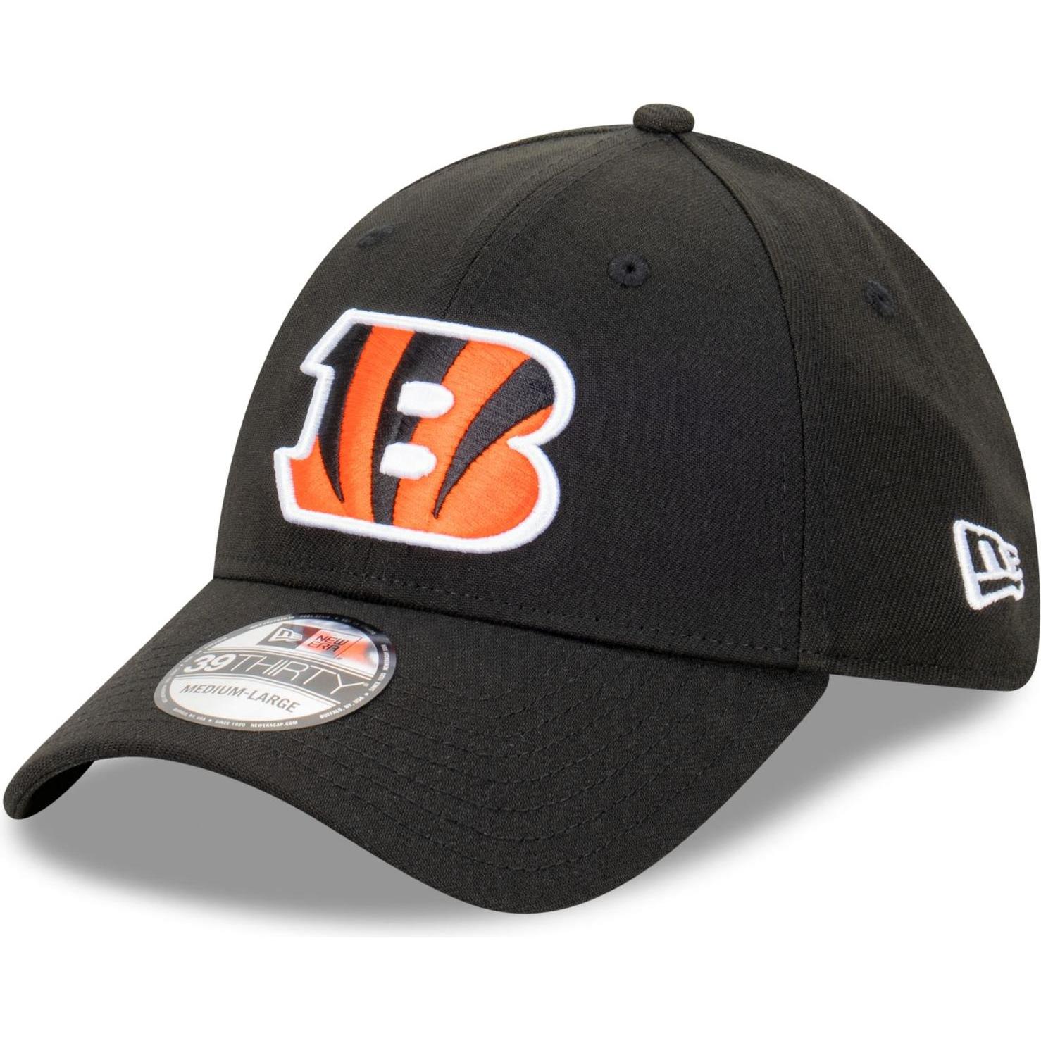 New Era, Herren, Cap, 39Thirty Stretch Cap - NFL Cincinnati Bengals - S/M, Schwarz, (M)