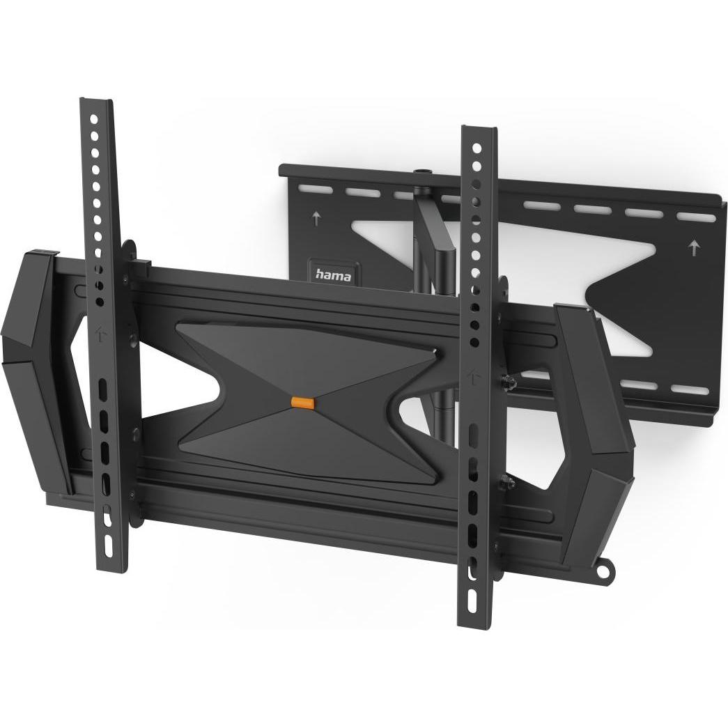 Hama Supporto a parete per TV, girevole, inclinabile, antifurto, 165 cm (65"), 40 kg (Muro, 65", 40 kg), Supporto da parete TV, Nero