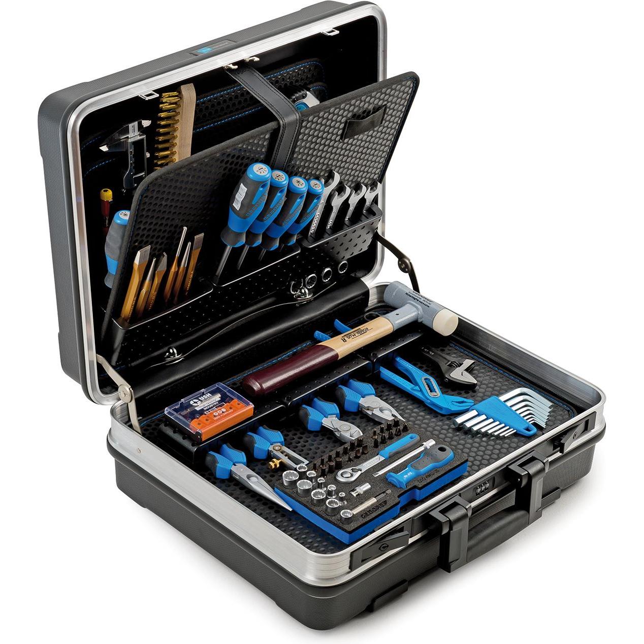 Gedore, Cassetta degli attrezzi, 8061390 S85-120.02M 85-teiliges Starterset "Mechaniker" im Koffer