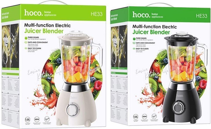 Produktbild Hoco Other electric retro juicer blender 1,5L HE33 milky white (500 W)