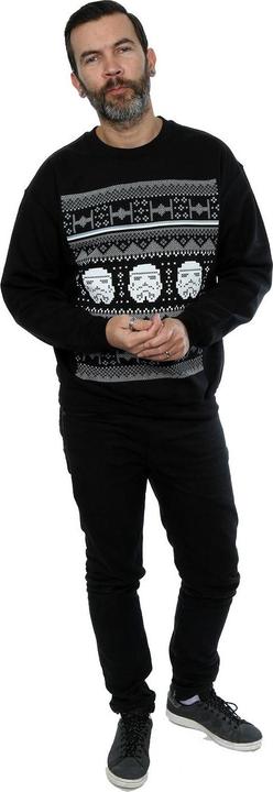 Produktbild Star Wars Stormtrooper Helmet Christmas Fair Isle Sweatshirt (L)
