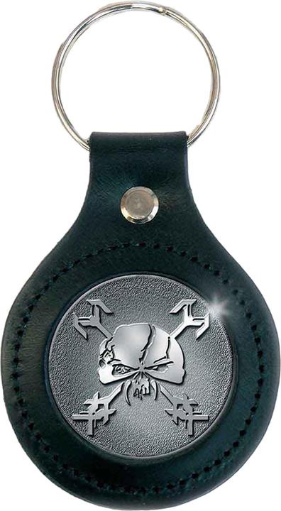 Actual product image Iron Maiden Final Frontier Icon Leather Keyring