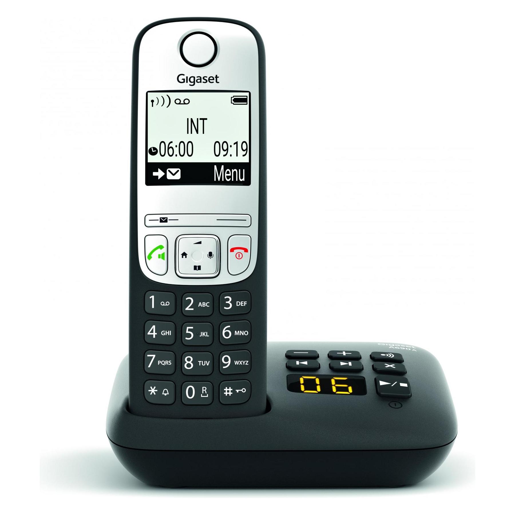Gigaset A690A (EN versie), Telefoon, Zwart