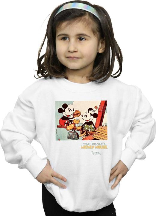 Actual product image Disney Girls Mickey Mouse Building A Building Sweatshirt (116)