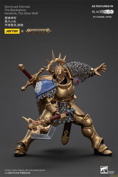 Produktbild Joy Toy Warhammer Age of Sigmar Actionfigur Stormcast Eternals The Blacktalons Hendrick The Silver Wolf 20 c