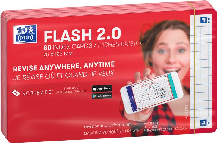 Image du produit Oxford 80 flashcards FLASH 2.0 - 7 (75 x 125 mm, 80x)
