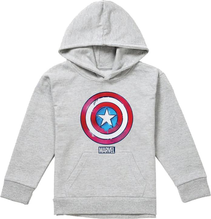 Produktbild Captain America Kapuzenpullover Zum Überziehen meliert (128)