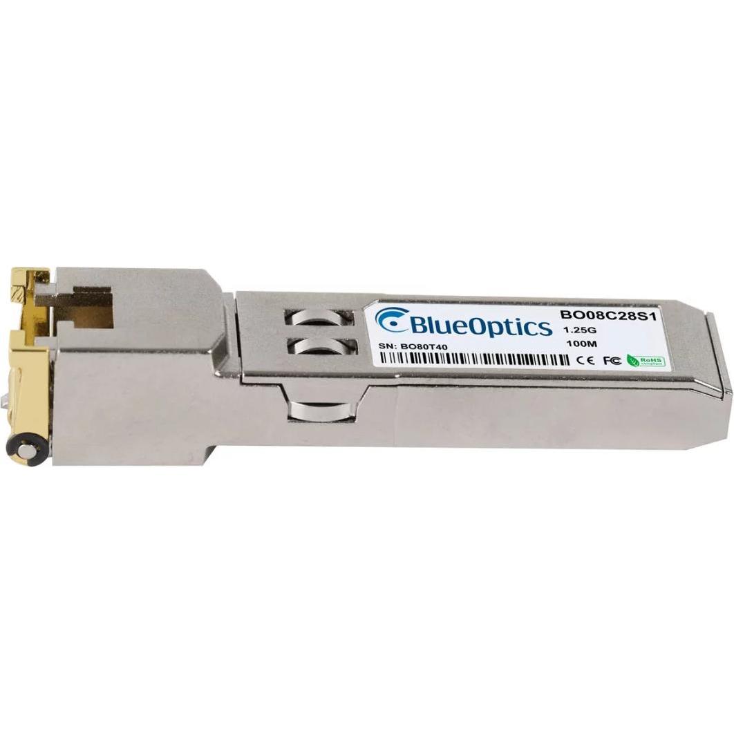 Thumbnail - BlueOptics Kompatibler Extreme Networks 10050 BO08C28S1 SFP Transceiver, Kupfer RJ45, 1000BASE-T, 100M, 0°C/+, Transcei...