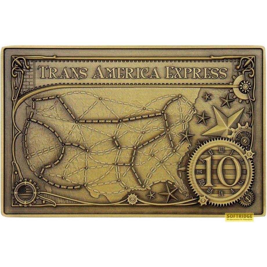 Fanattik, Münzen, Ticket to Ride Metallbarren Trans America Express Limited Edition