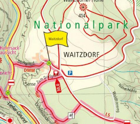 Produktbild Wanderkarte Malerweg Elbsandsteingebirge 1 : 25 000