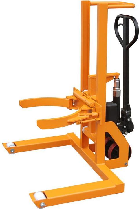 Image du produit Bauer Südlohn Chariot de levée de fûts FHR 600 K, peint, jaune orangé (300 kg)