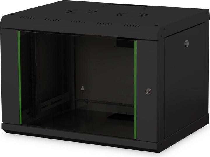 Digitus 48,3cm 19inch wandkast 7U zwart afmeting HxBxD 420x600x450 mm (7 HE, 19 inch rek)