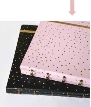 Produktbild Filofax Notizbuch Notebook Confetti Rose rosa (A5, Liniert, Harter Einband)