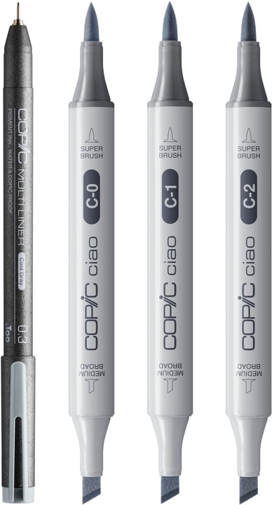 Produktbild Copic CIAO - Marker-Set (Grau, 0.30 mm, 4 x)