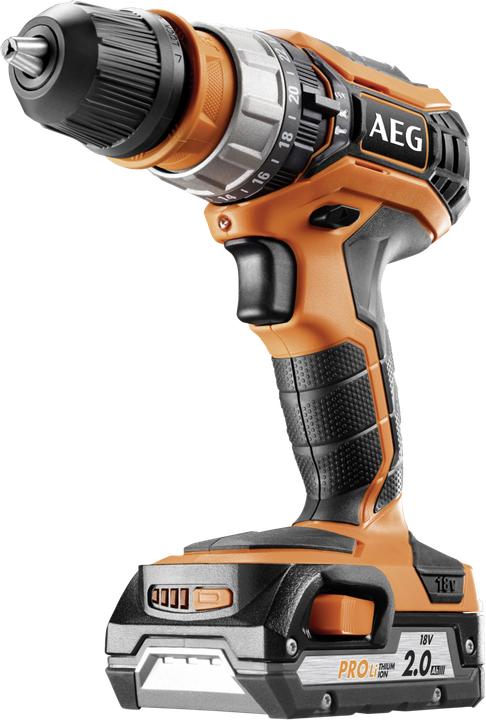 Actual product image AEG BSB18C2X LI-202C Battery compact impact drill driver (Hammer drill driver)