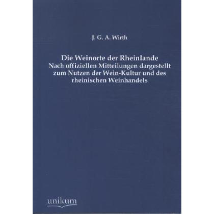 Die Weinorte der Rheinlande, Fachbücher