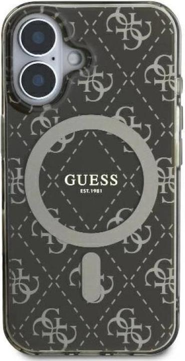 Productafbeelding Guess GUHMP16SH4DTEW iPhone 16 6.1" brązowy/bruin hardcase IML 4G Achtergrond MagSafe (Apple iPhone 16)