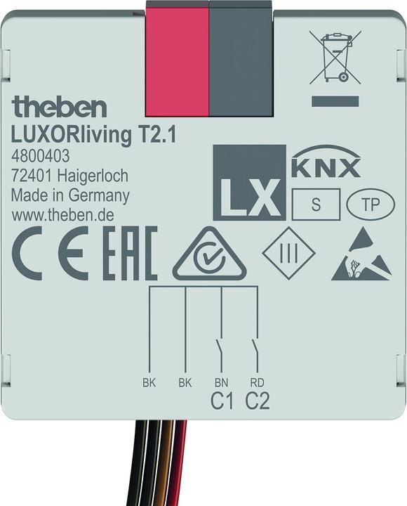 Actual product image Theben Push-button interface
