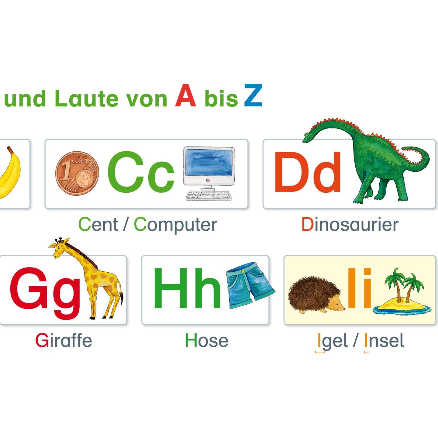 Spielend Lernen Fragenbär-Lernposter,Buchstab.Hochform.